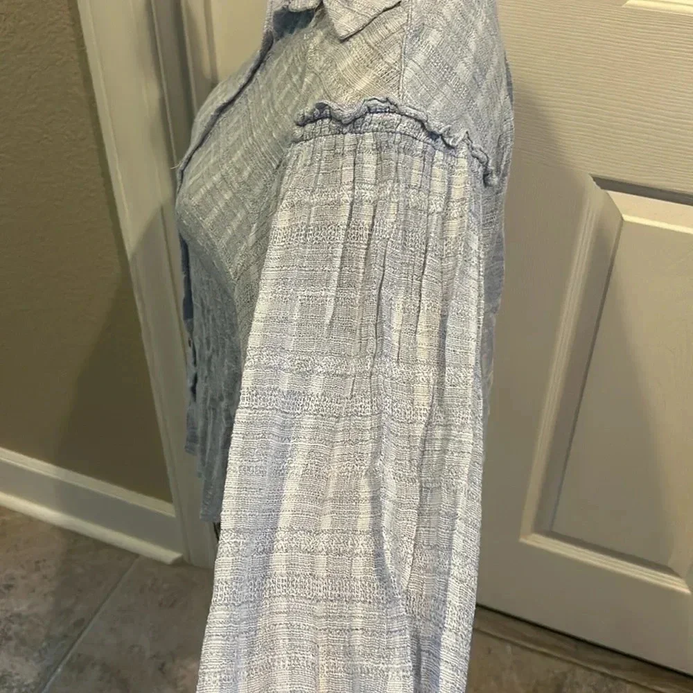 Free People Womens Sz xs/tp Button Down Shirt/top